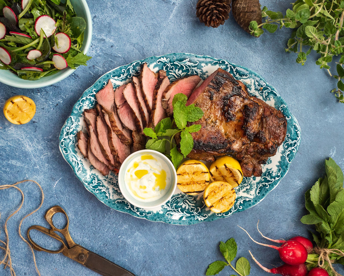 BBQ Butterflied Lamb with Grilled Lemon and Herbs – Pure South Shop