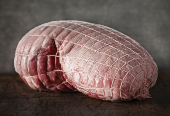 Load image into Gallery viewer, Handpicked Lamb Handpicked Lamb Boneless Netted Leg – Close-Up Texture