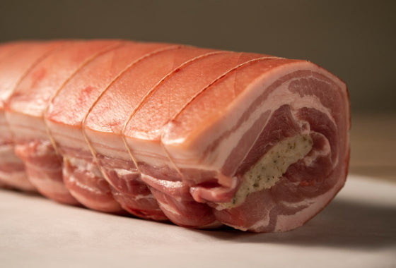 Load image into Gallery viewer, NZ Pork Rolled Belly with Stuffing (1.5-1.8kg)