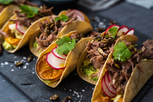 Pulled Lamb Tacos with Spiced Pumpkin Seeds
